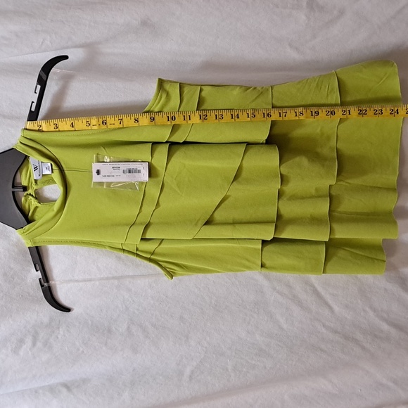 NWT Worthington Women's Sleeveless Top Sz Med Lime Green/Yellow Color - Picture 6 of 6